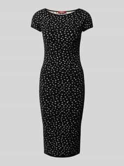 Max Mara Studio Knielange jurk met boothals model 'OLIO'