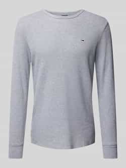 TOMMY JEANS Shirt met lange mouwen TJM SLIM WAFFLE L S TEE EXT