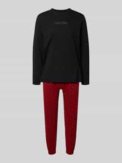 Calvin Klein Underwear Pyjama met logomotief en labelstitching