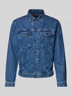 Boss Jeansjack met platte kraag model 'Livorno'