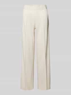 ROSNER Wide leg stoffen broek met elastische band model 'May'