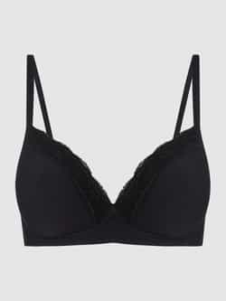 Hanro Soft-beha met gewatteerde cups model 'Cotton Lace Light'