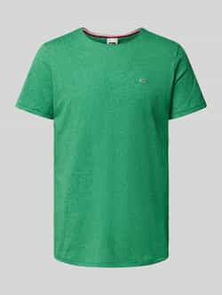 TOMMY JEANS T-shirt TJM SLIM JASPE C NECK Classics slim fit met merklabel