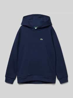 Lacoste hoodie donkerblauw Sweater Effen 116 | Sweater van