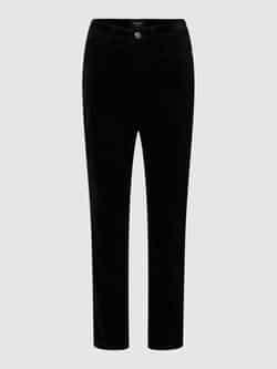 CAMBIO Zwarte Cropped Broek met Klassieke Zakken Black Dames