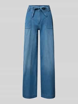 MAC Straight leg jeans met strikceintuur model 'Sienna'