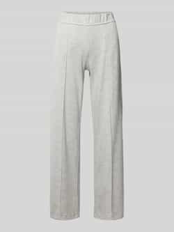 ROSNER Wide leg stoffen broek met elastische band model 'May'