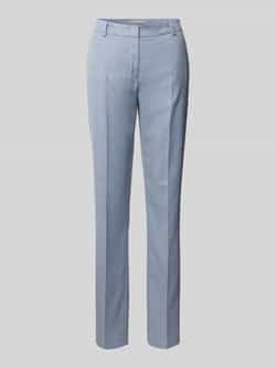 Christian Berg Woman Selection Stoffen slim fit broek met structuurpatroon