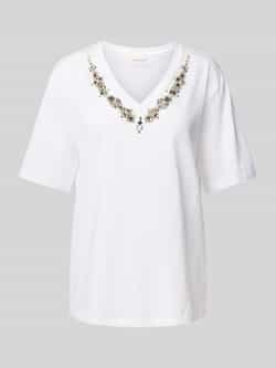 Liu Jo White T-shirt met siersteentjes