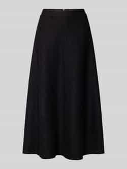 Marc O'Polo Uitlopende midirok van een mix van viscose en wol