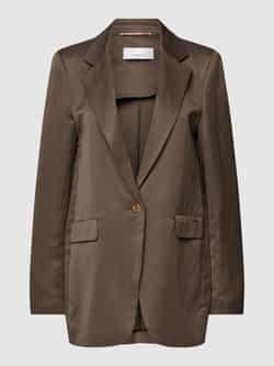 CINQUE Blazer van een mix van viscose en linnen met knoopsluiting model 'LECCO'