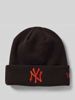 New era Beanie met labeldetail