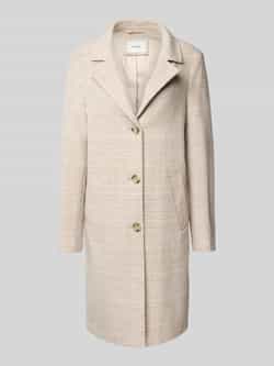 S.Oliver RED LABEL Regular fit lange wollen jas met ruitmotief