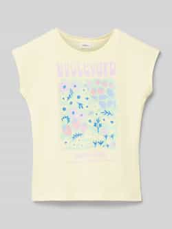 S.Oliver RED LABEL Regular fit T-shirt van puur katoen met glitterprint