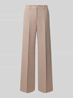 HUGO Wide leg stoffen broek met viscose model 'HASMINA'