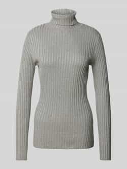 Soyaconcept Gebreide pullover met opstaande kraag