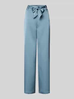 Zero Broek met wijde pijpen en strikceintuur