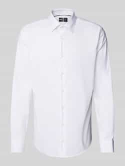 Boss Regular fit zakelijk overhemd van viscose met kentkraag model 'Joe'
