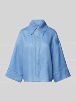 MaxMara Leisure Linnen blouse met platte kraag model 'ROBINIA'