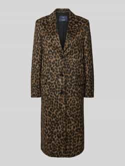 Joop! Luipaardprint Klassieke Stijl Jas Brown Dames