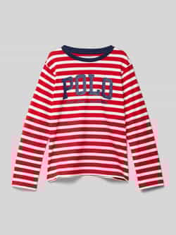 Polo Ralph Lauren Teens Shirt met lange mouwen en labelprint