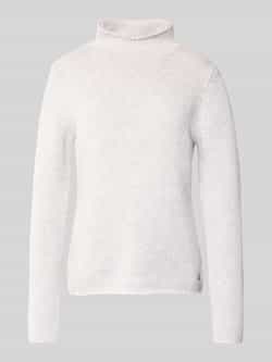 FYNCH-HATTON Gebreide pullover van lanawol met opstaande kraag