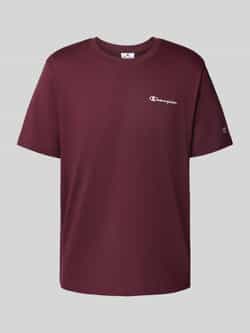 Champion T-shirt met logostitchings en ronde hals