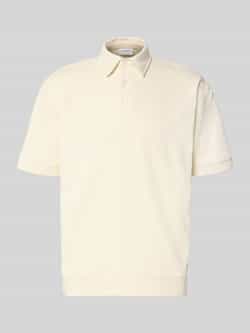 Lindbergh Oversized poloshirt met polokraag en labeldetail