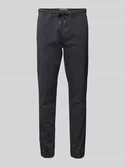 Blend Stoffen broek met elastische band model 'NIMBU'