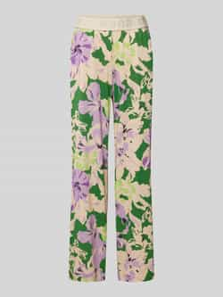 BRAX Loose fit stoffen broek met bloemenprint model 'STYLE.MAINE'