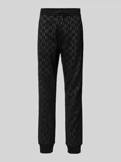 Karl Lagerfeld Straight fit sweatpants met all-over labelprint