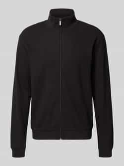 Boss Regular fit sweatjack van katoenpiqué