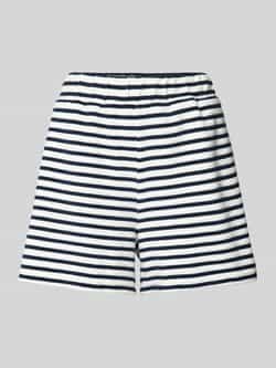 Marc O'Polo DENIM Korte loose fit broek met streepmotief