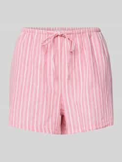 Gina Tricot Korte relaxed fit linnen broek met tunnelkoord