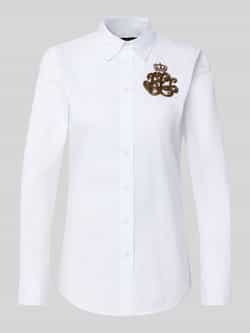 Lauren Ralph Lauren Slim fit blouse met logo van kralen model 'JAMELKO'