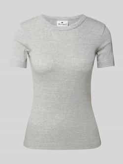 Champion T-shirt met geribde ronde hals