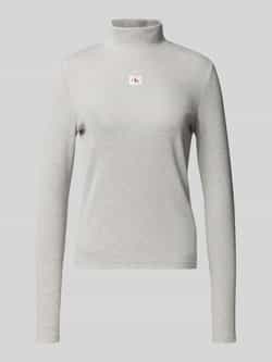 Calvin Klein Jeans Shirt met lange mouwen en opstaande kraag