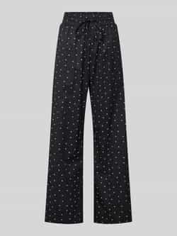 Ichi Baggy fit stoffen broek met elastische band model 'STORMIE'