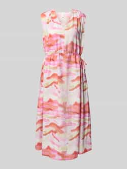 YAS Midi-jurk met V-hals model 'AROLA'