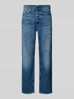 Calvin Klein Jeans Straight leg jeans met labeldetail