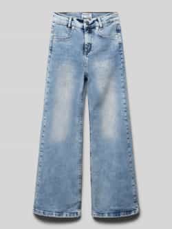 Blue Effect Wide leg jeans met labelpatch