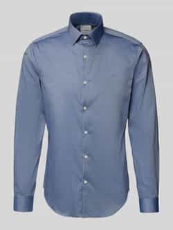 CK Calvin Klein Slim fit zakelijk overhemd met kentkraag