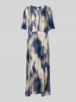 Kaffe Maxi-jurk met strikceintuur model 'arona'