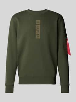 Alpha Industries Sweater Men Sweatshirts Alpha Refl. Print Sweater
