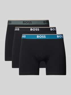 Boss Regular fit boxershort van katoenmix in een set van 3 stuks