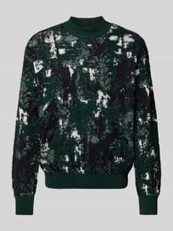 Boss Orange Gebreide pullover met ribboorden