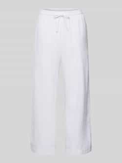 FREE QUENT Straight leg linnen broek met steekzakken model 'Lavea'