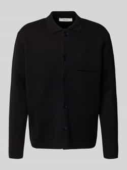 Selected Homme Relaxed fit gebreid jack van katoenmix model 'MIKE'