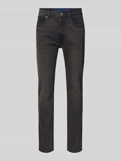 HUGO Blue Slim fit jeans Ash met stone-washed-finish