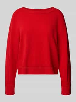 Marc Cain Wollen pullover van een mix van scheerwol en kasjmier met boothals